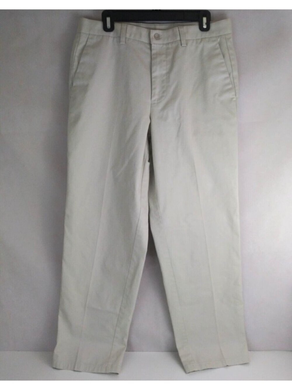 Docker's Mens Individual Fit Stretch Waistband Bootcut Pleated Dress Pants 34x32